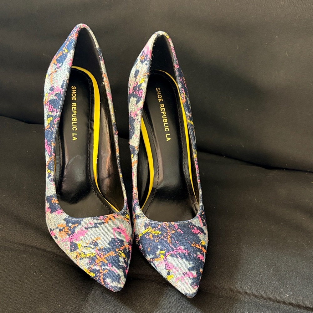 Shoe Republic LA Artistic Patterned Heels